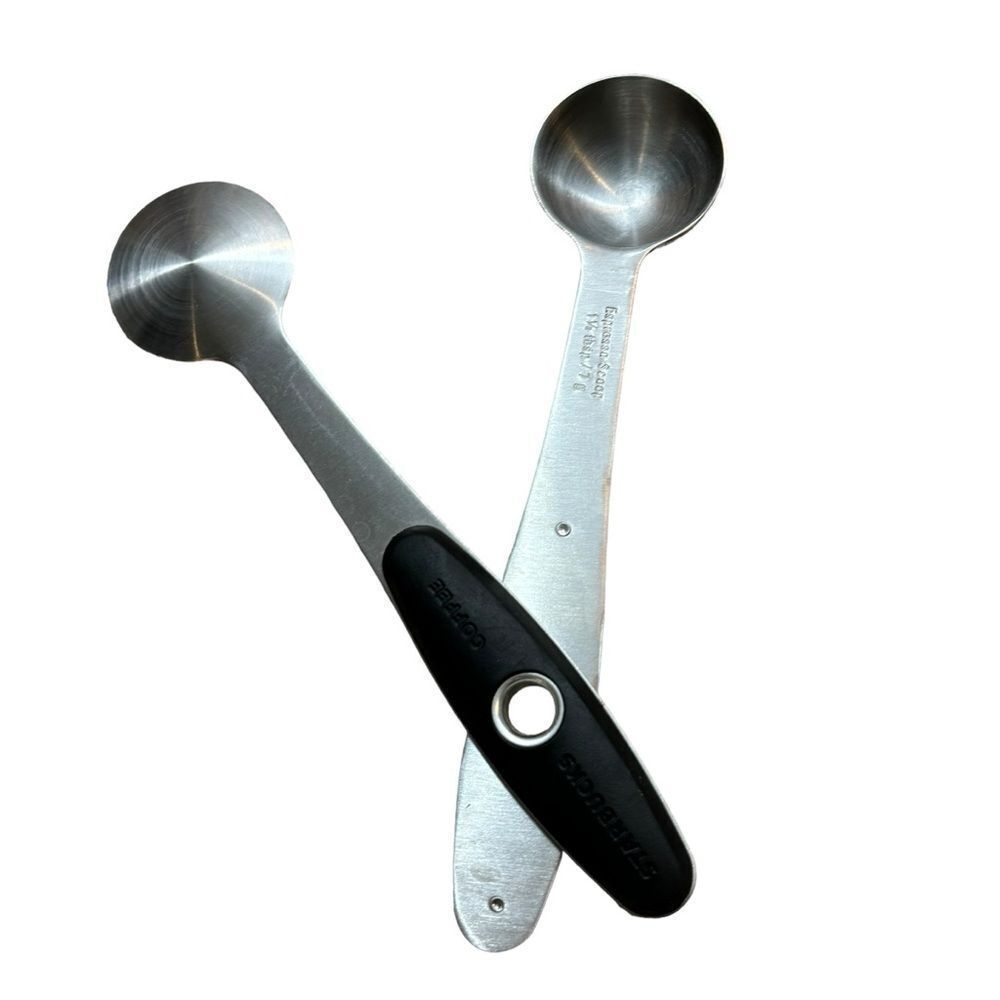 Starbucks Stainless Steel Coffee Espresso Measuring Spoon with Slide Lid